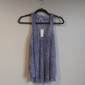 Anthropologie Purple Shimmer Tank Top